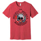 Plaid Skull Ladies T-Shirt