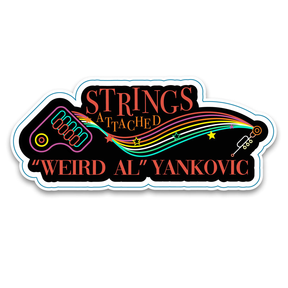 Neon Strings 4" x 6" Sticker