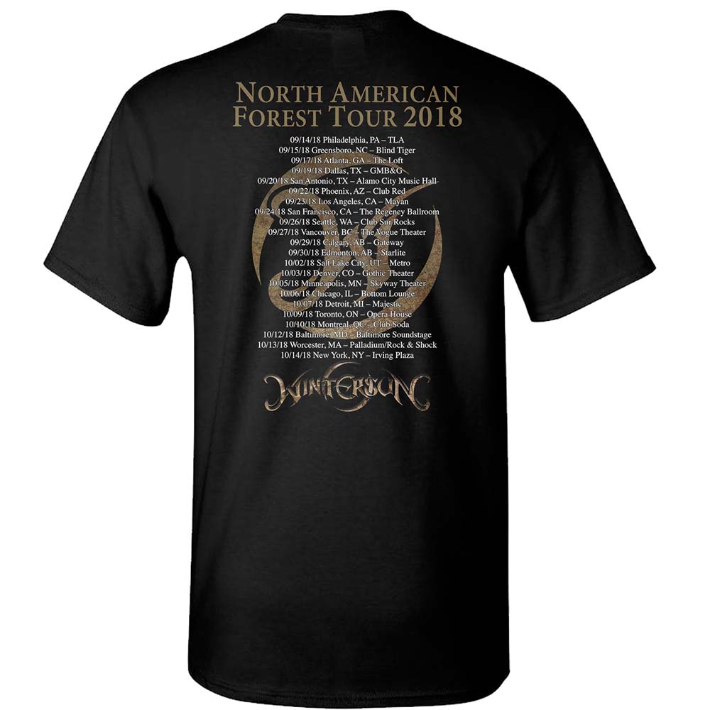 Forest Seasons Tour 2018 Black T-Shirt